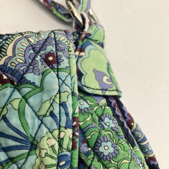 Vera Bradley Saddle Up Blue Green Rhapsody Hobo Purse Handbag Pockets RETIRED - Picture 5 of 16